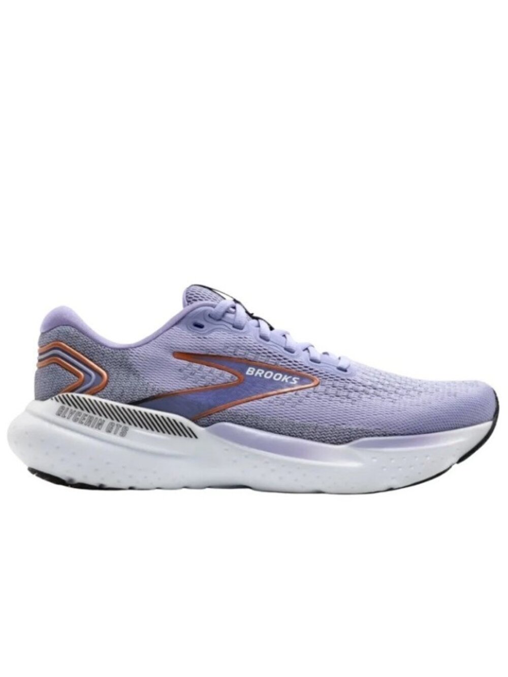 Brooks Glycerin GTS 21 Women’s Size 8.5B Lavender Black Copper Running Shoes
